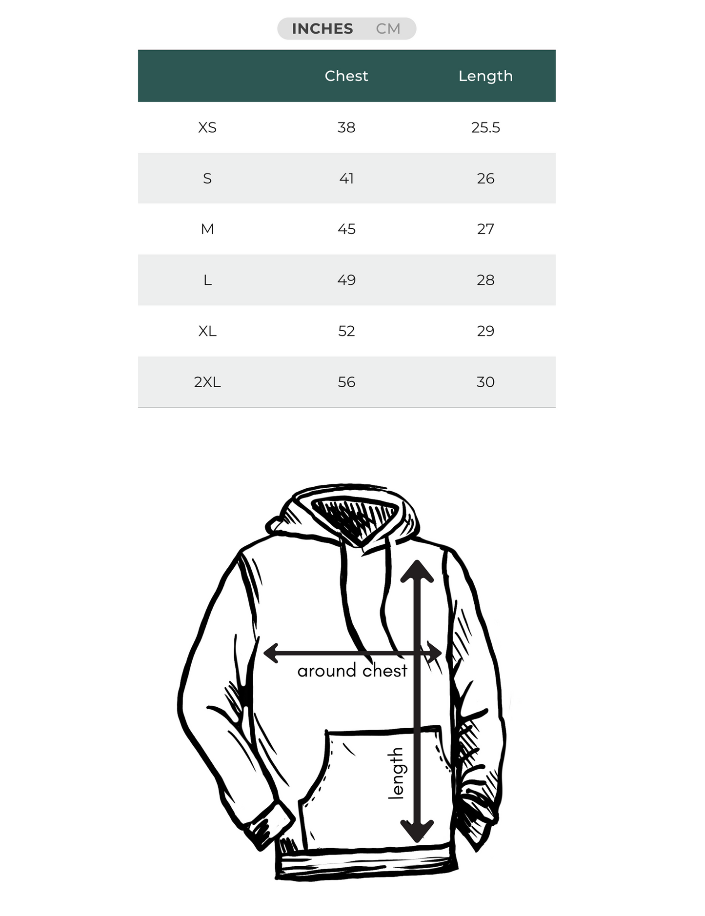 Unisex Eco Hoodie - Forest Green