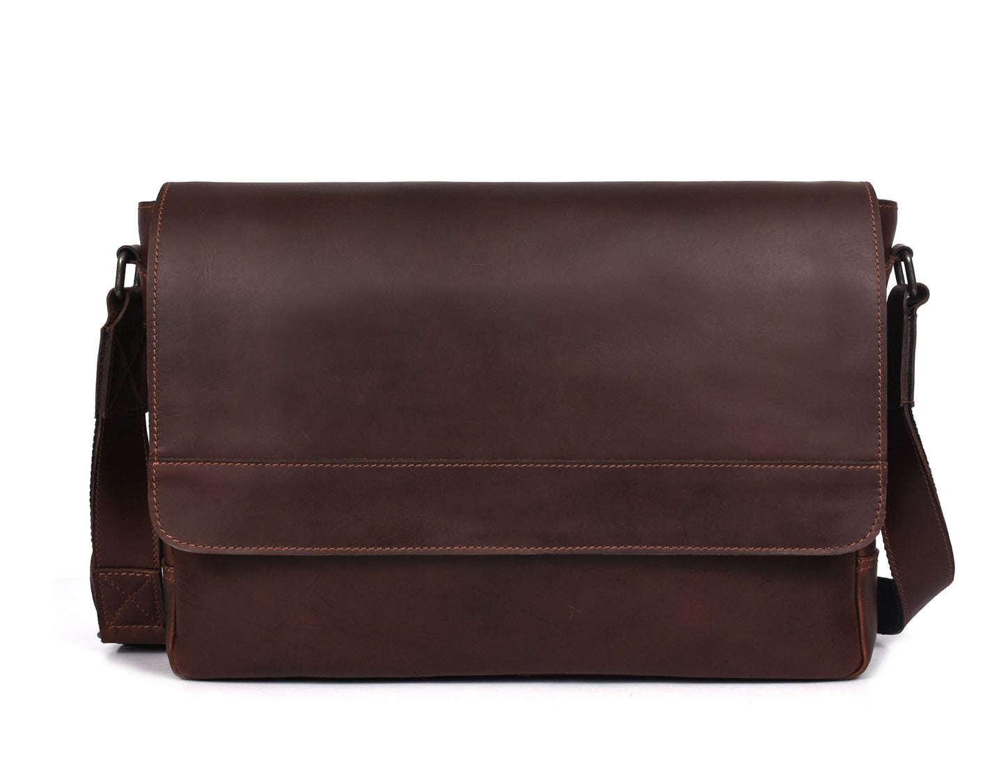Hudson  Leather Messenger - Voyager - Velora Luxury Fashion