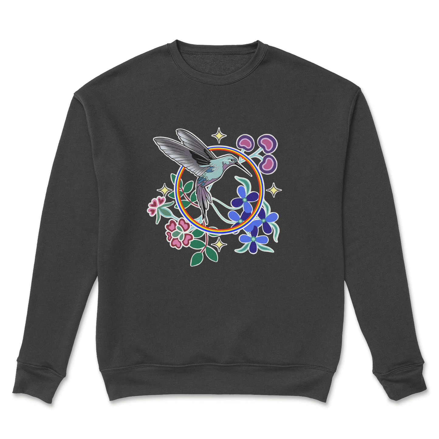 Hummingbird Joy Crewneck - Velora Luxury Fashion