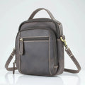 Hunter Leather Bag with Top Handle - Velora Luxury Fashion