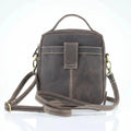 Hunter Leather Bag with Top Handle - Velora Luxury Fashion