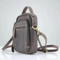 Hunter Leather Bag with Top Handle - Velora Luxury Fashion