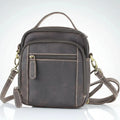 Hunter Leather Bag with Top Handle - Velora Luxury Fashion