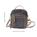 Hunter Leather Bag with Top Handle - Velora Luxury Fashion