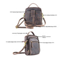 Hunter Leather Bag with Top Handle - Velora Luxury Fashion