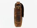Husdon Leather Messenger Bag - Saddleback - Velora Luxury Fashion