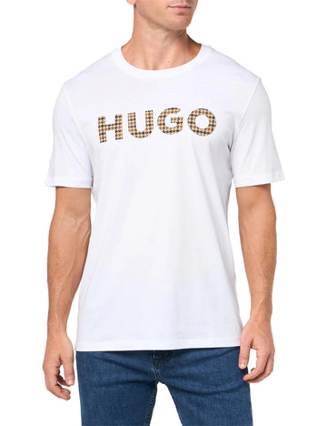 HUGO Print Logo Short Sleeve T-ShirtLychee WhiteL