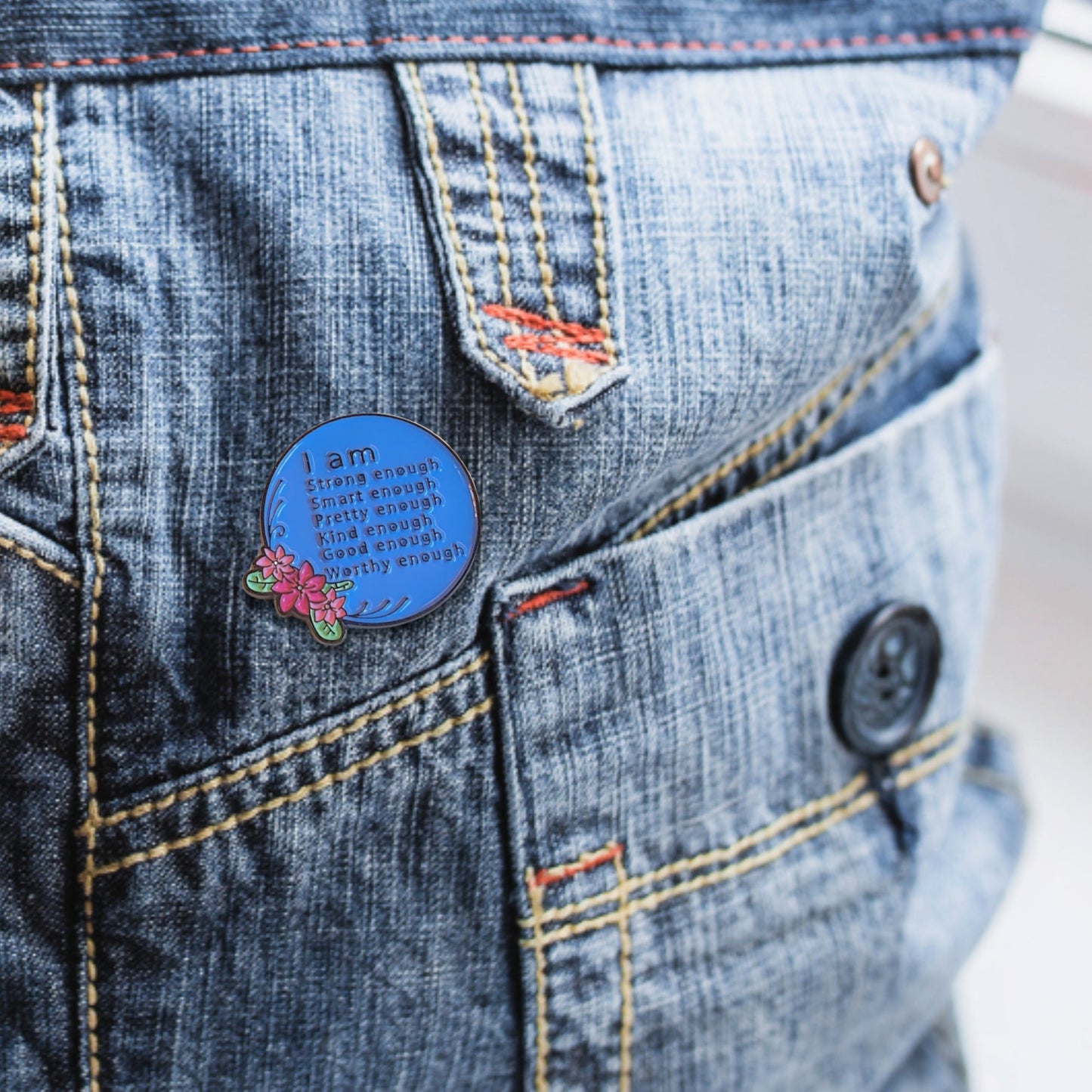 I Am (More Than) Enough | Collectible Pin - Velora Luxury Fashion