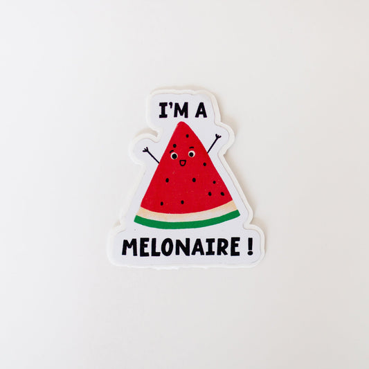 I’m A Melonaire! Sticker - Velora Luxury Fashion