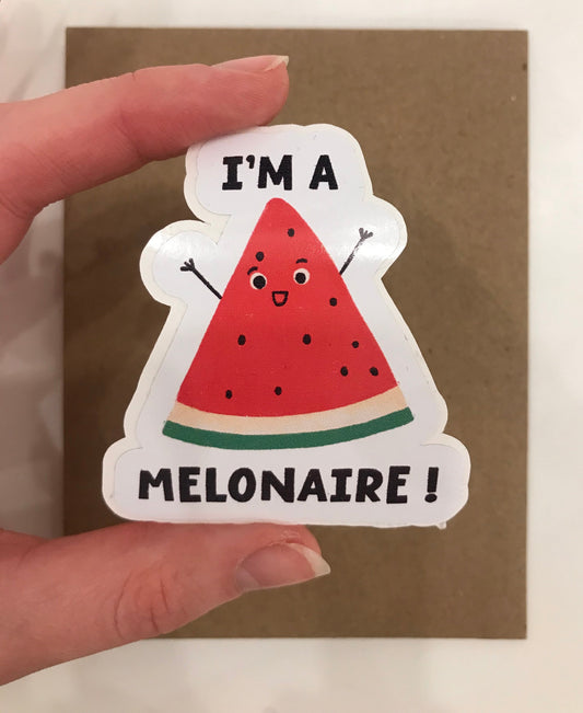 I’m A Melonaire! Sticker - Velora Luxury Fashion