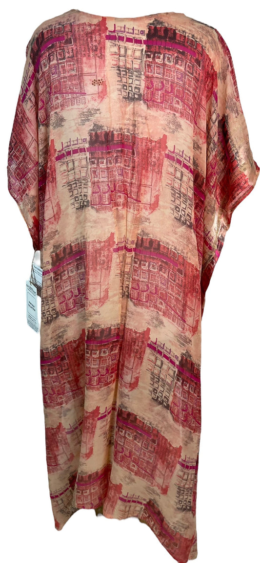 PRG6354 Sheer Avatar Pure Silk Maxi Kaftan - Velora