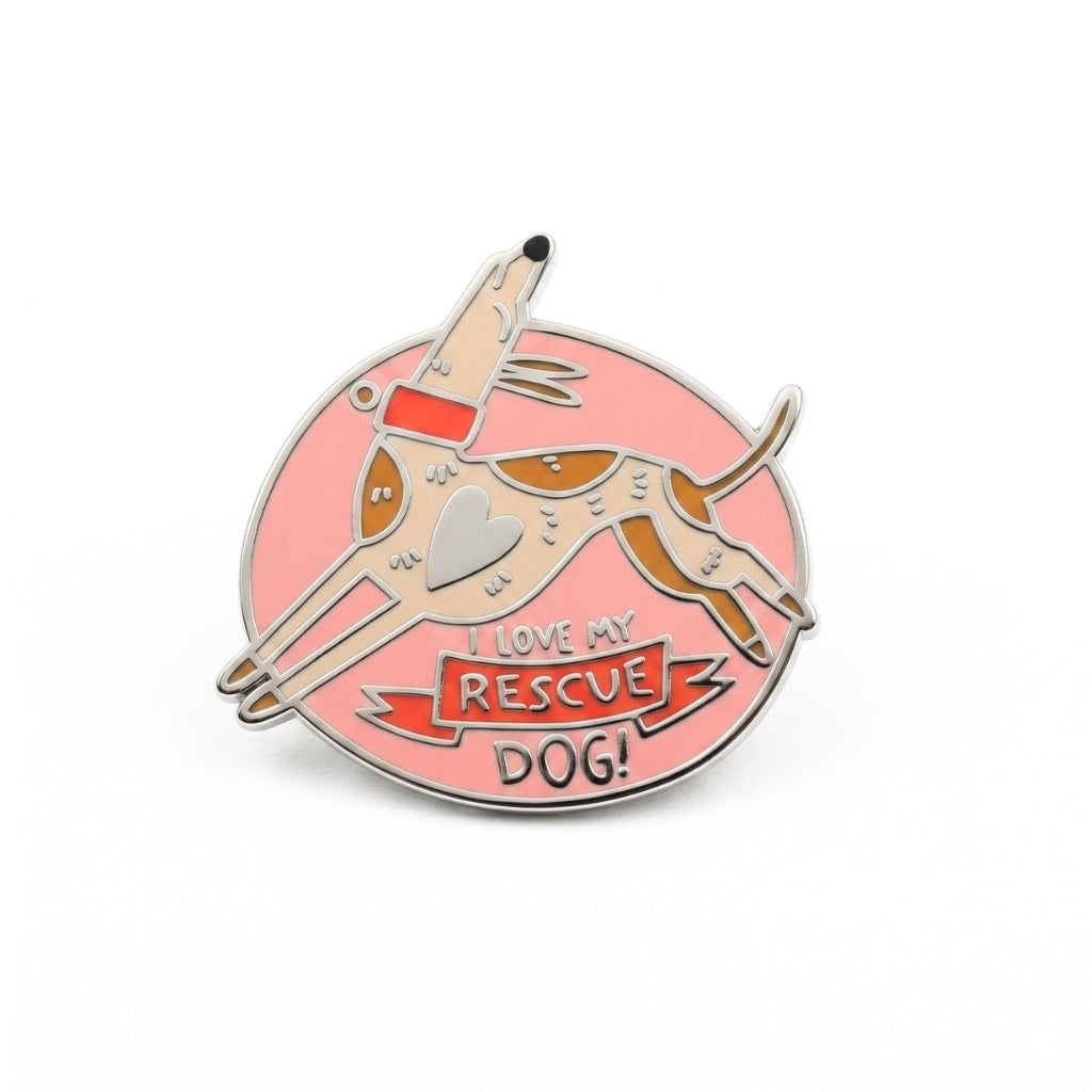 I Love My Rescue Dog | Collectible Pin