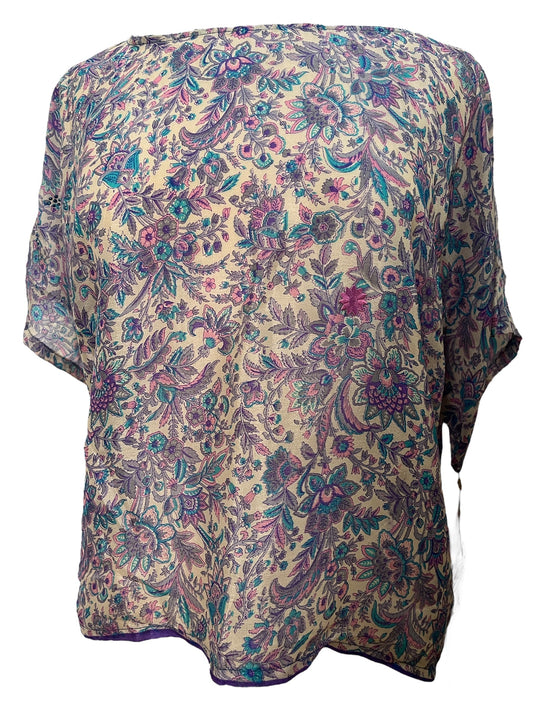 PRC5915 Avatar Pure Silk Boxy Top - Velora
