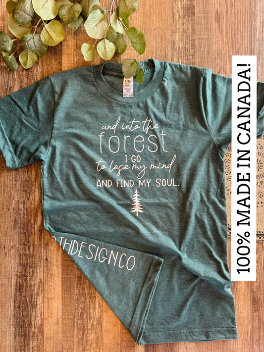100% MADE IN CANADA - INTO THE FOREST TEE - Velora
