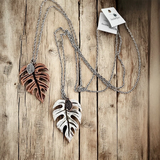 Palm Leaf Necklace - Velora