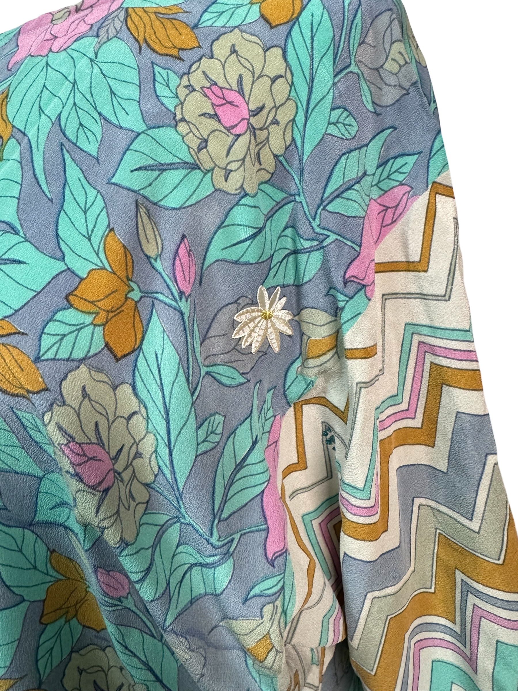 PRC6708 Avatar Pure Silk Side Slit Top - Velora