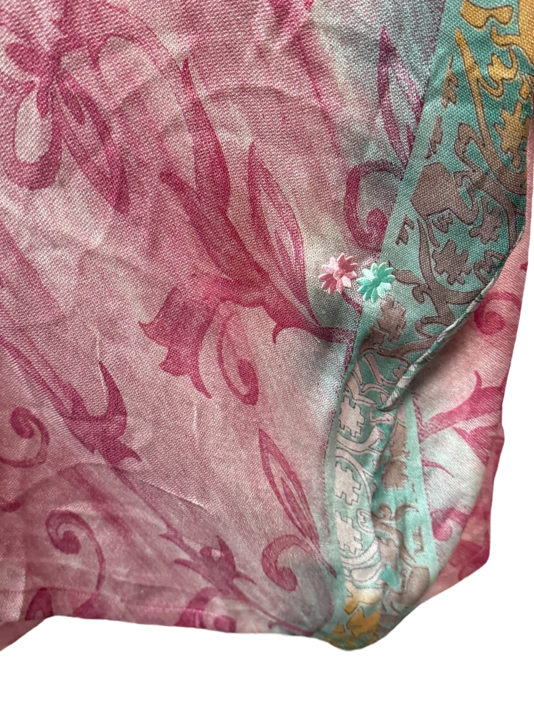 PRG7342B Sheer Avatar Pure Silk Midi Length Kaftan - Velora
