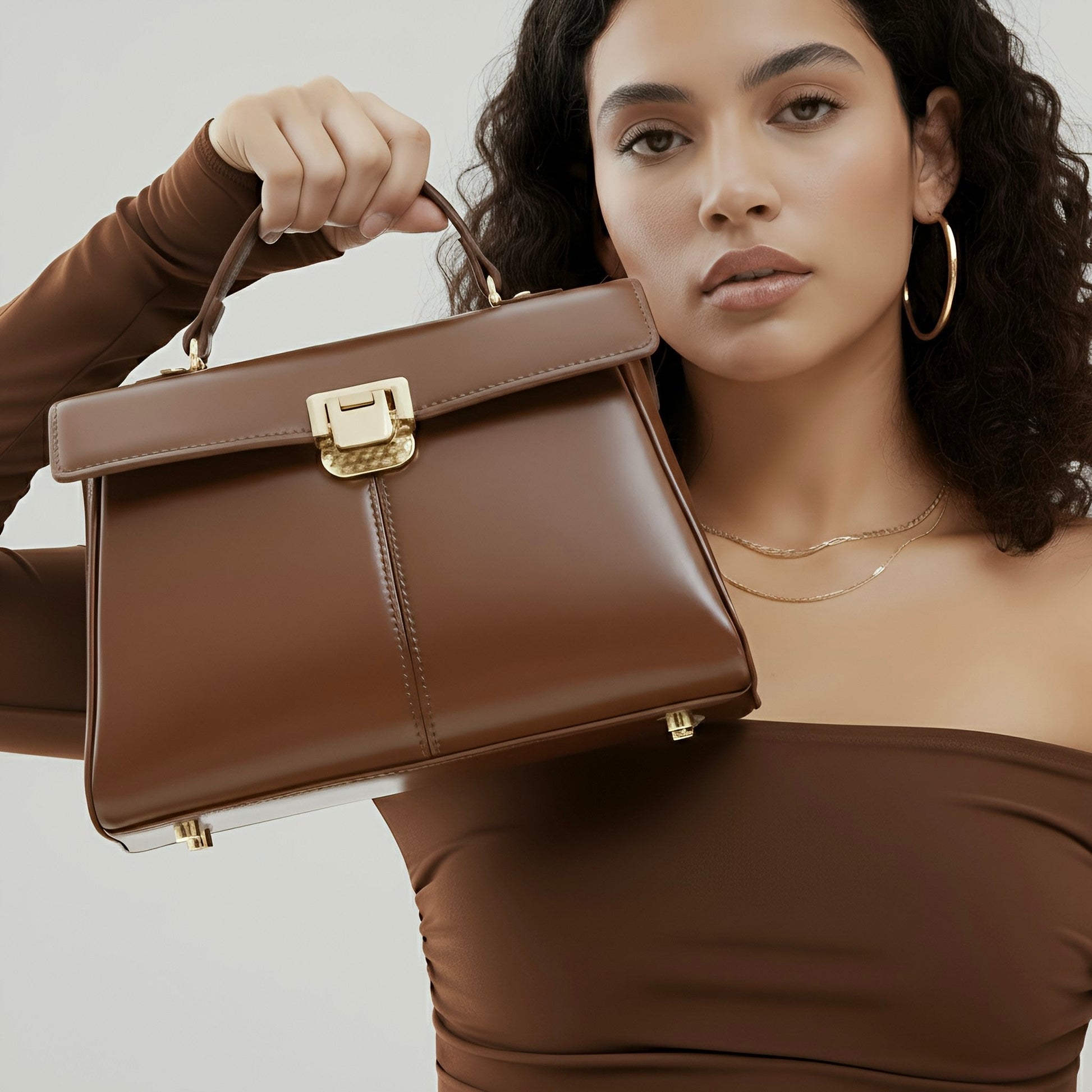 Lumis Leather Bag – Luxury Cowhide Leather Handbag for Timeless Elegance rottaofficial