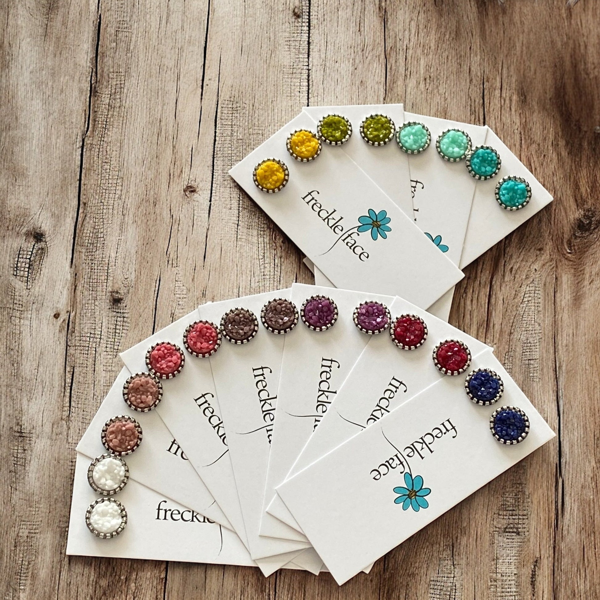 Matte Spring Color Studs 10mm - Velora