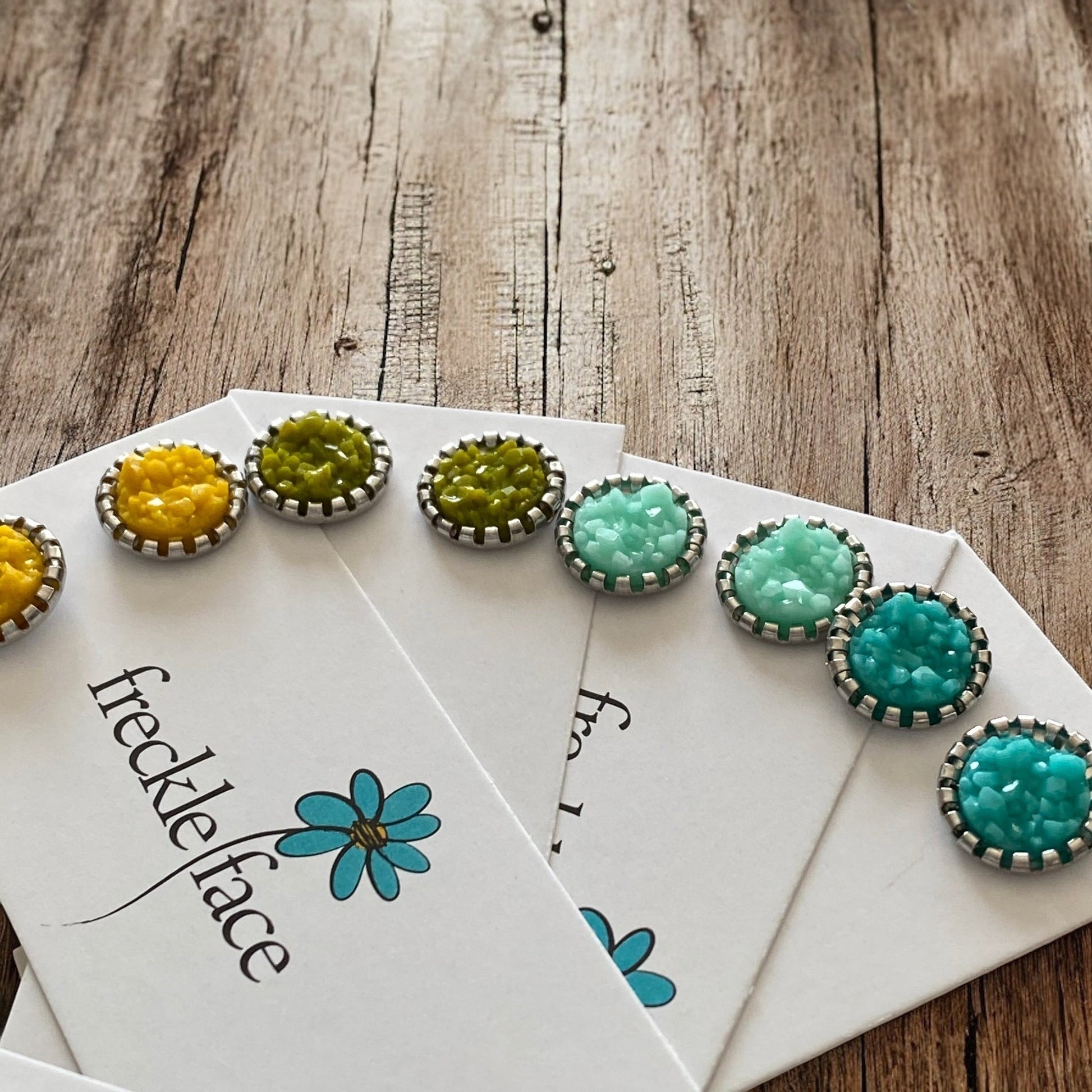 Matte Spring Color Studs 10mm - Velora