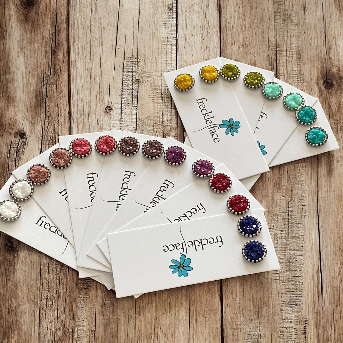 Matte Spring Color Studs 10mm - Velora