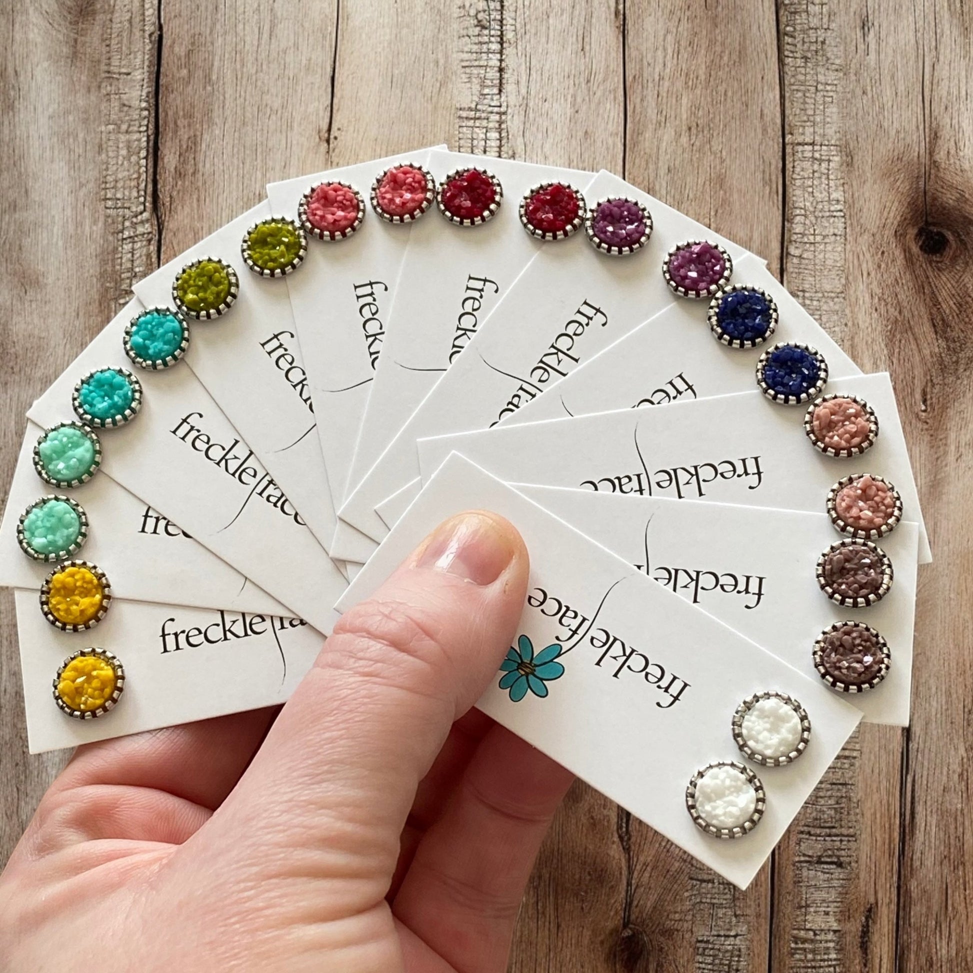 Matte Spring Color Studs 10mm - Velora