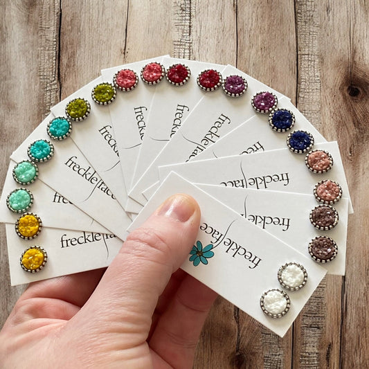 Matte Spring Color Studs 10mm - Velora