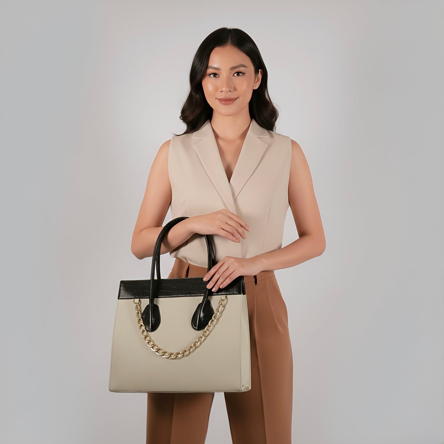 Large Tote Bag Top Handle Handbag for Women Bags (Versa Handbag by Rotta) rottaofficial