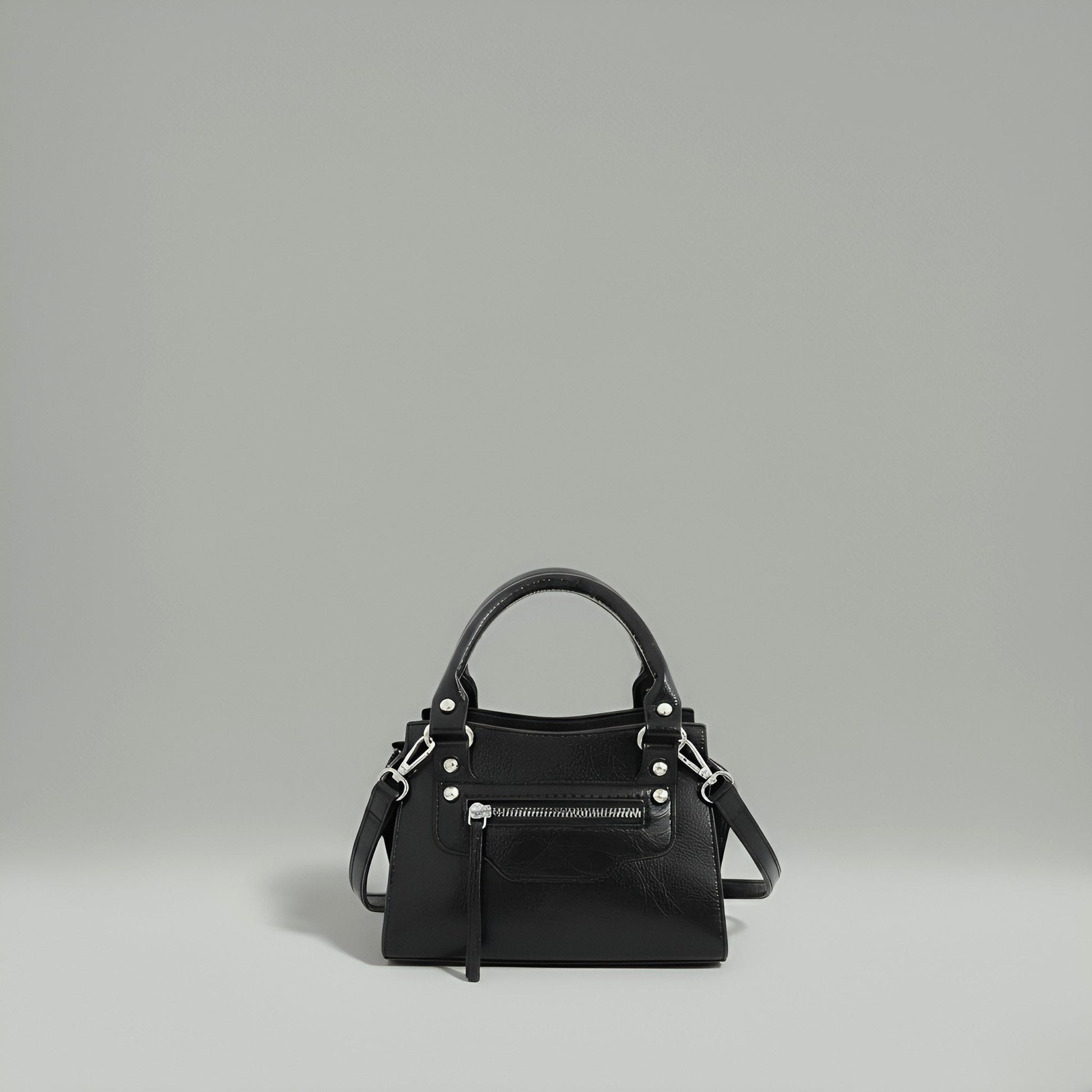 NOIR - Compact Vegan Leather Mini Canvas Bag rottaofficial