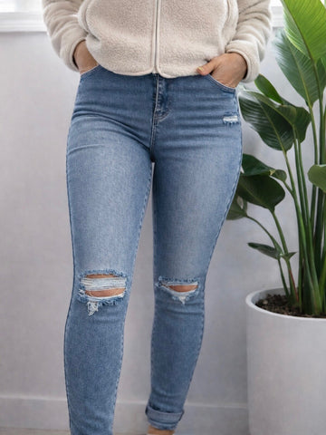 Jeans foncé - Troué