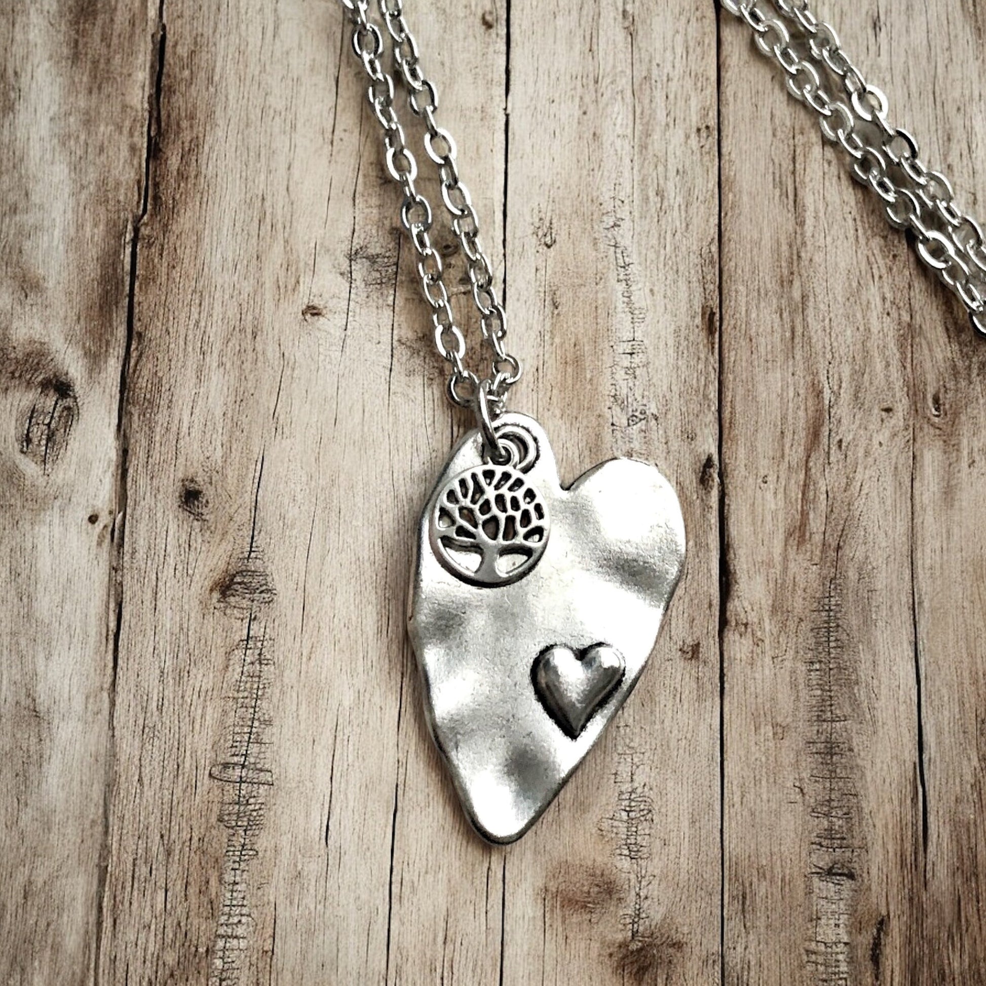 Heart & Tree Necklace - Velora
