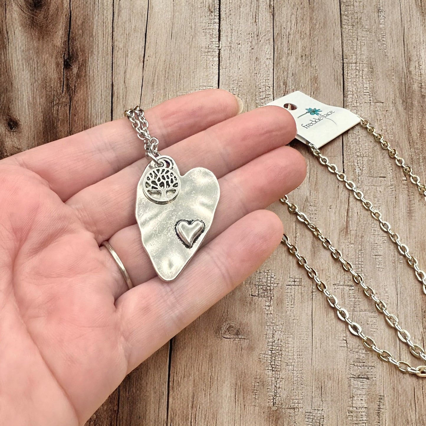 Heart & Tree Necklace - Velora