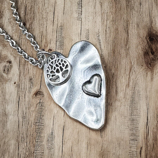Heart & Tree Necklace - Velora