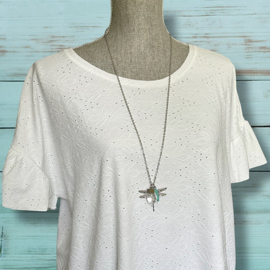 Crystal Dragonfly Wish Necklace - Velora