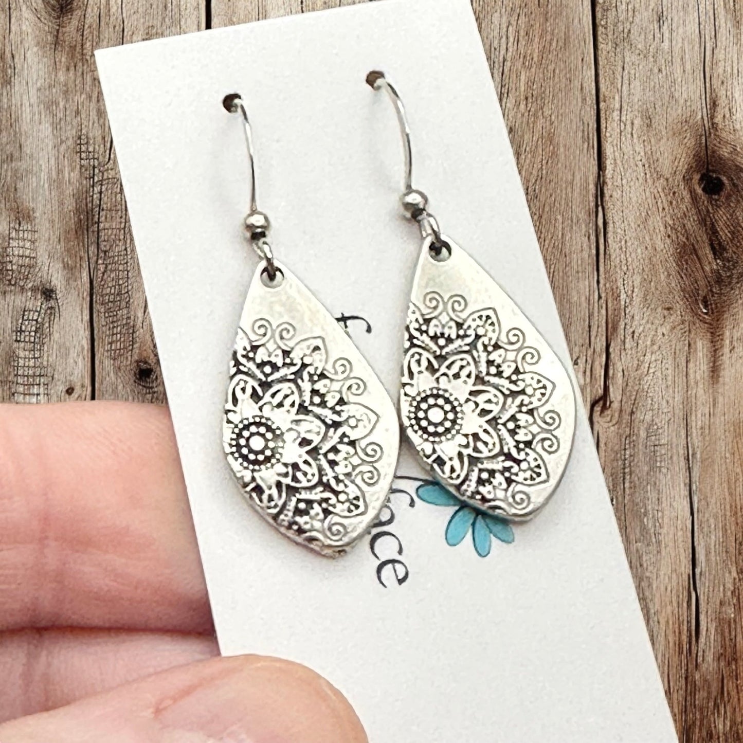 Mandala Hook Earrings - Velora