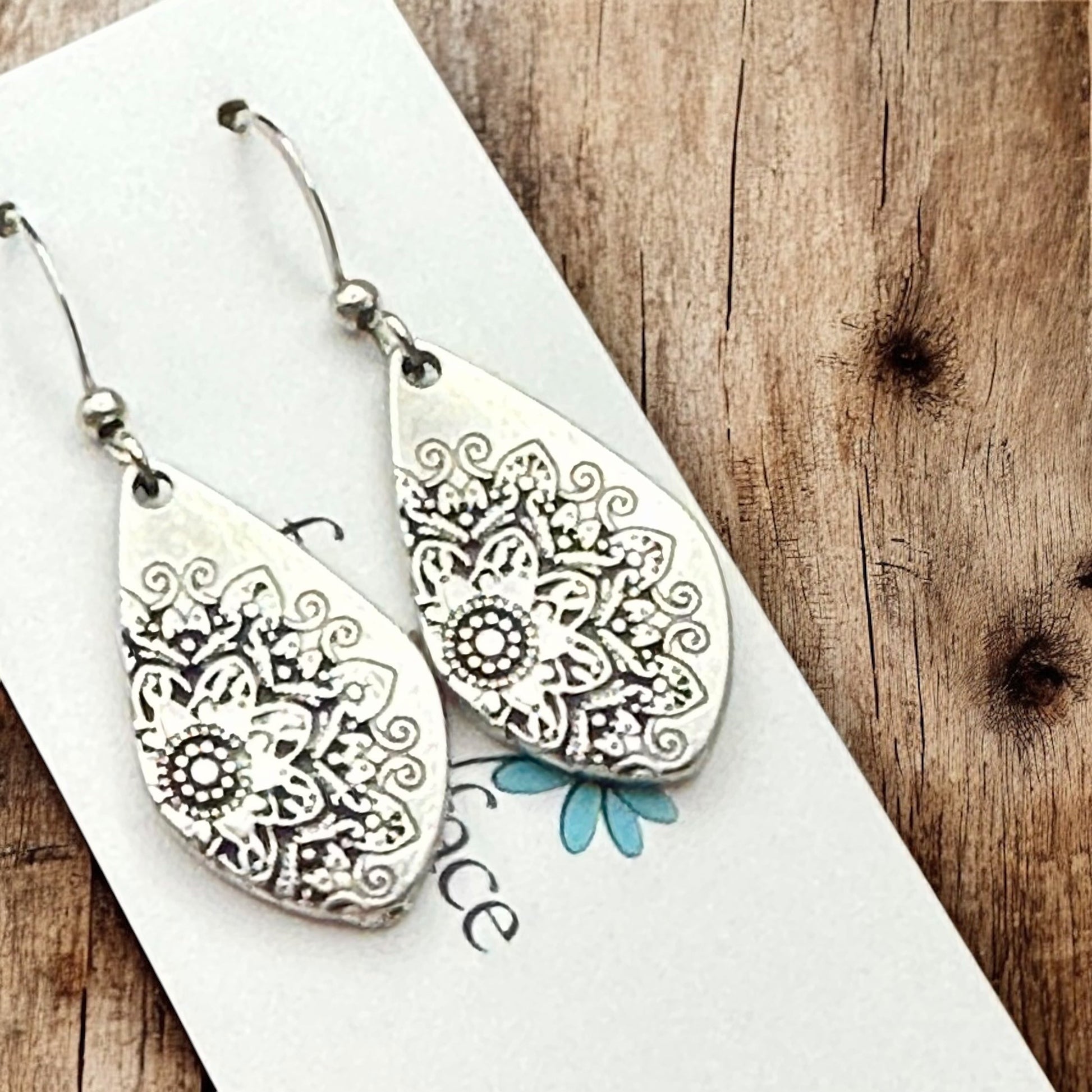 Mandala Hook Earrings - Velora
