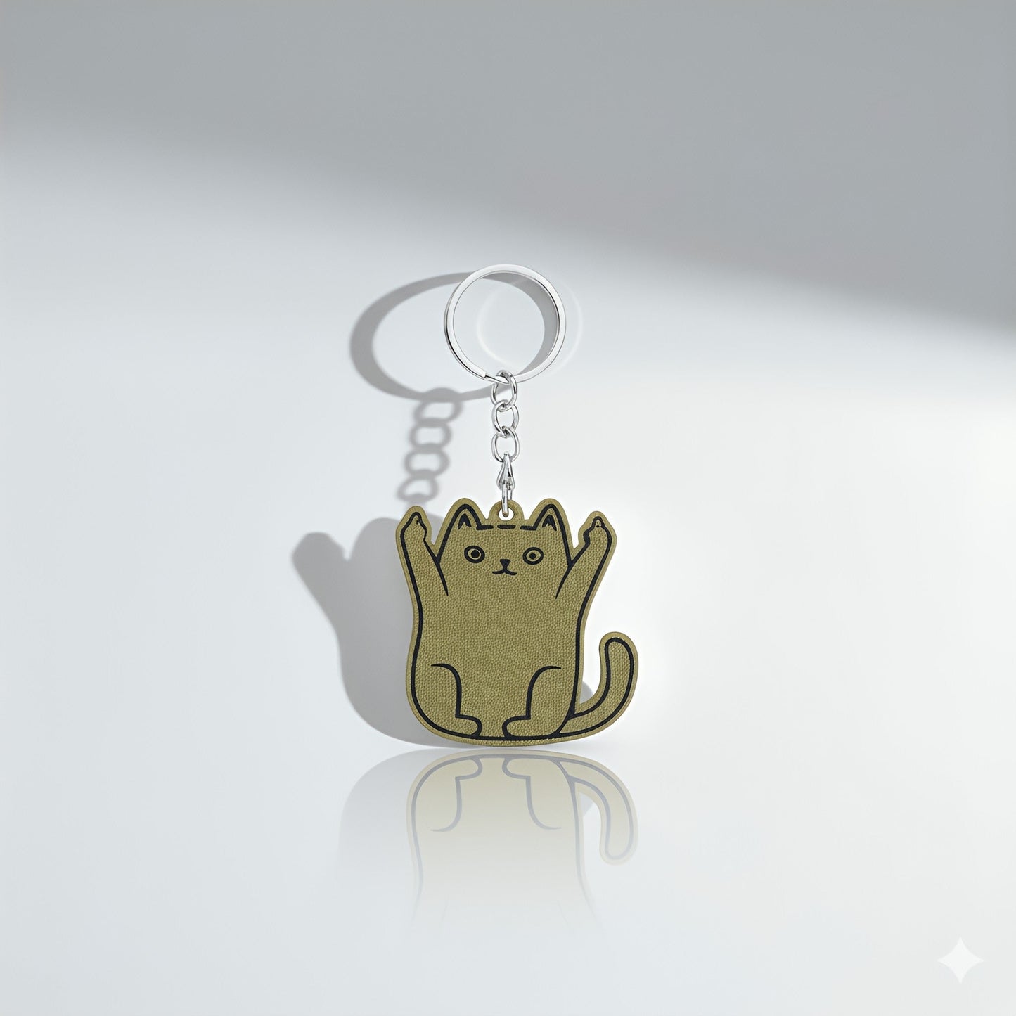 Sassy Cat Bag Charm – Middle Finger Gesture with Cute Style rottaofficial