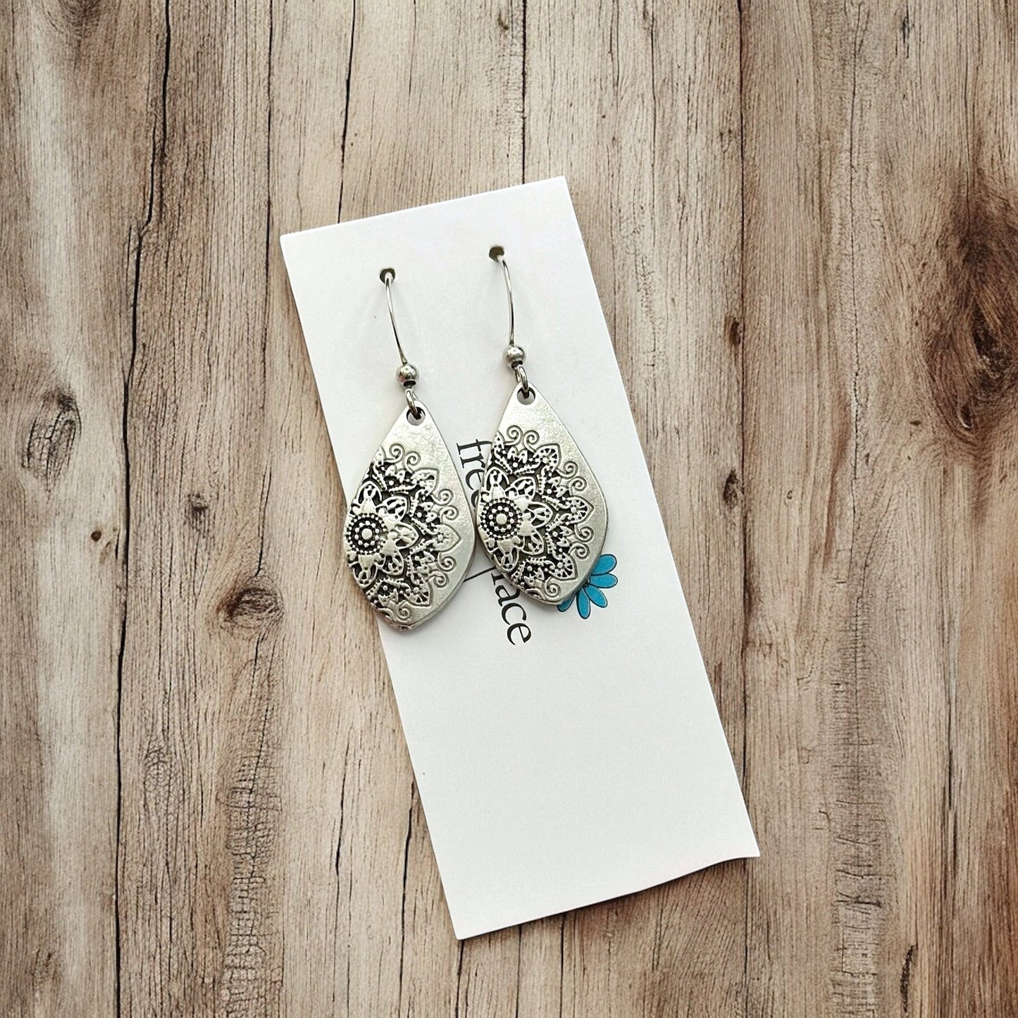 Mandala Hook Earrings - Velora