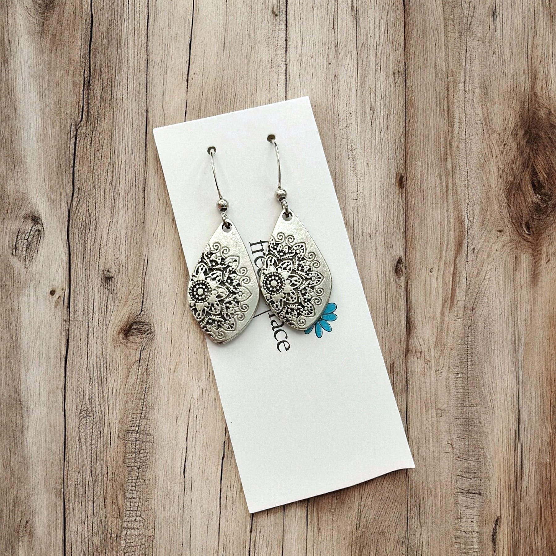 Mandala Hook Earrings - Velora