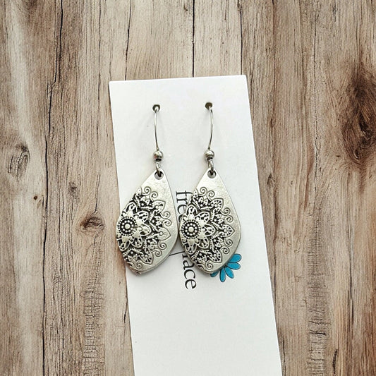 Mandala Hook Earrings - Velora
