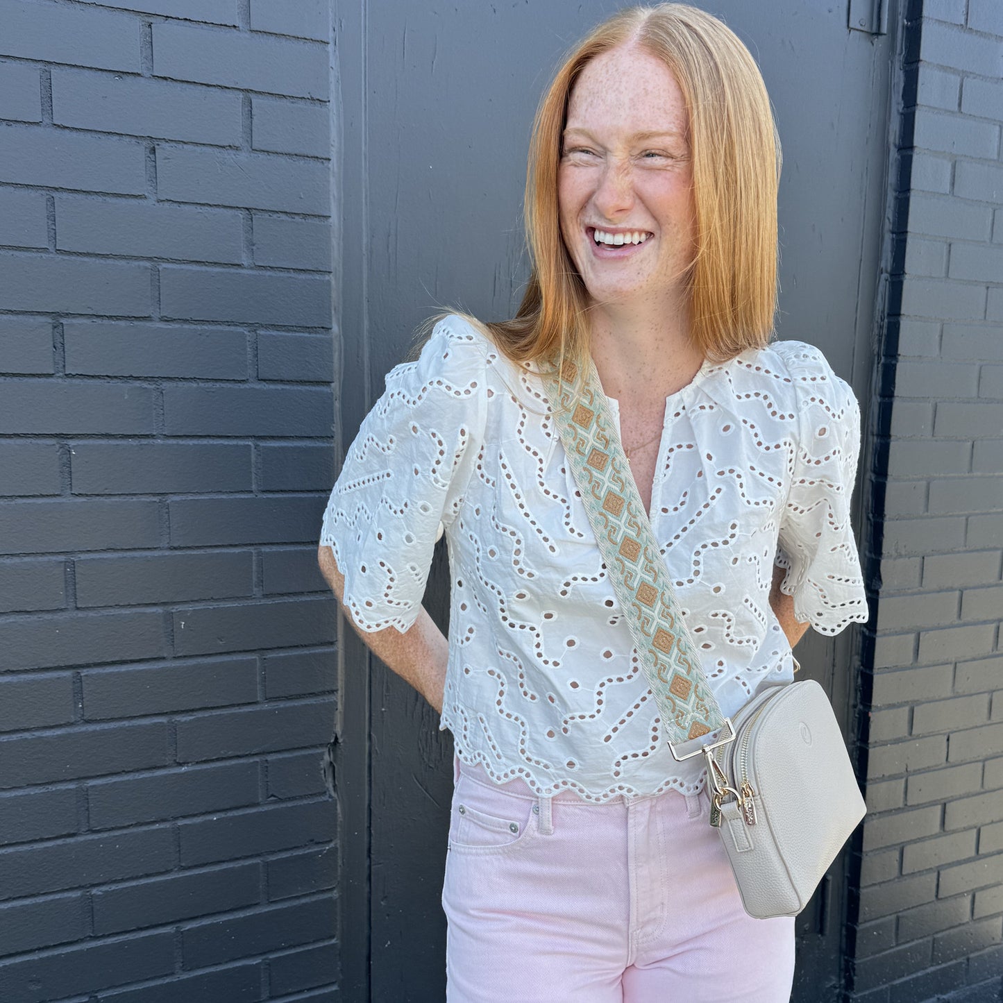 Stevie Woven Strap - Silver Hardware