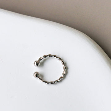 Ear Cuff Torsadé - Argent