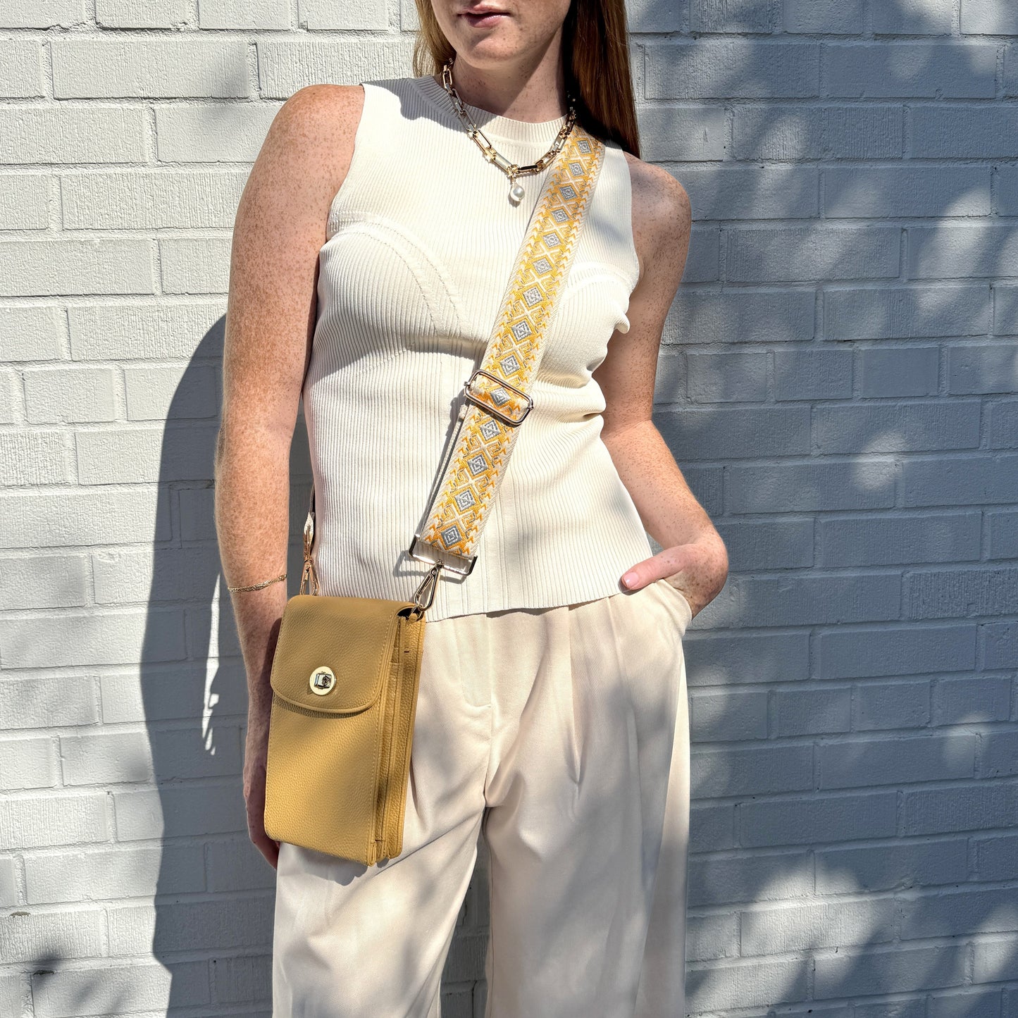 Stevie Woven Strap - Silver Hardware