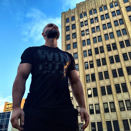 WIN CITY BLACK OUT TEE - Velora