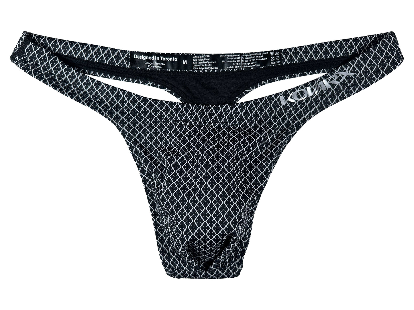 Adonis Swim Thong - Logo Print - Velora Luxury Fashion