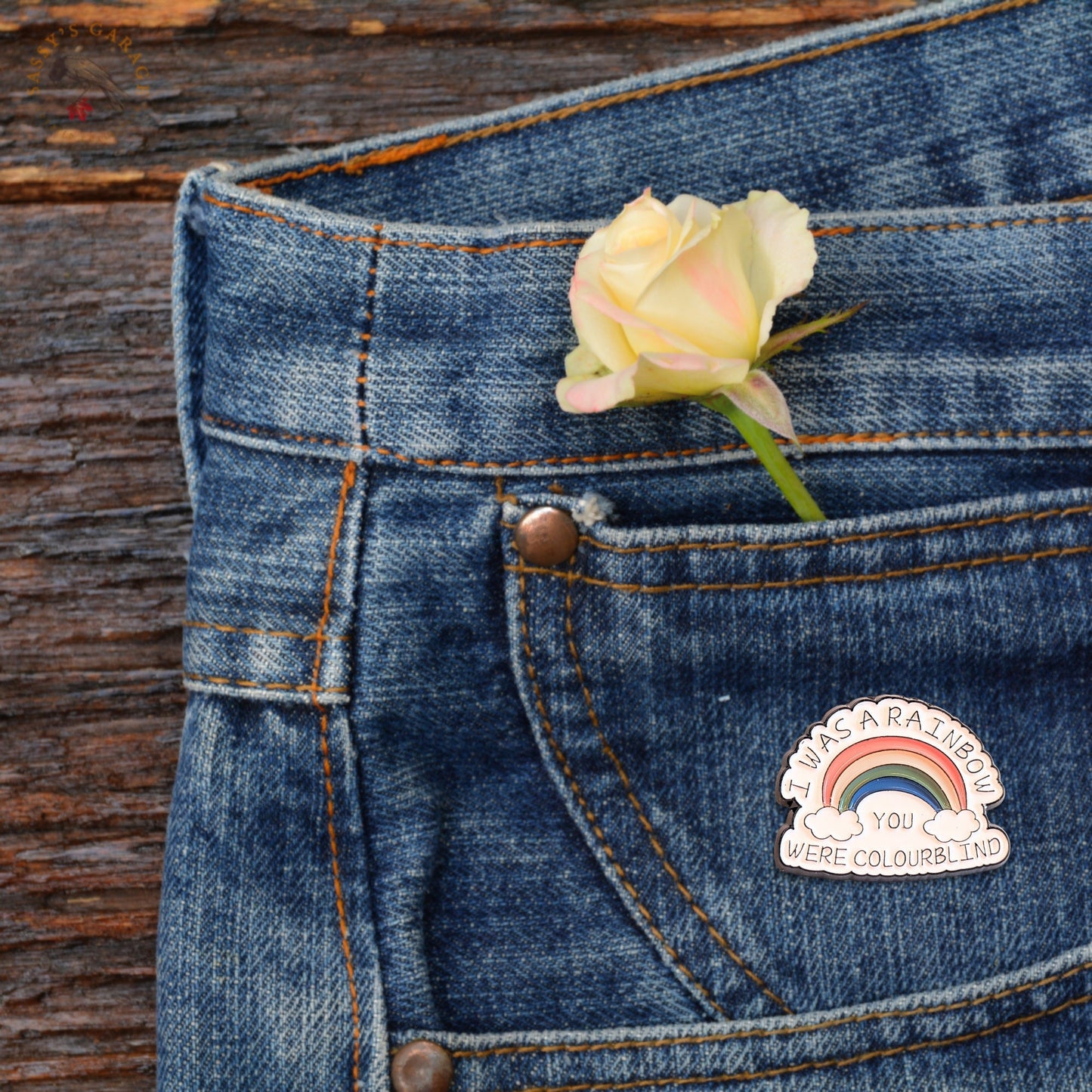 I Was a Rainbow (You Were Colourblind) | Collectible Pin - Velora