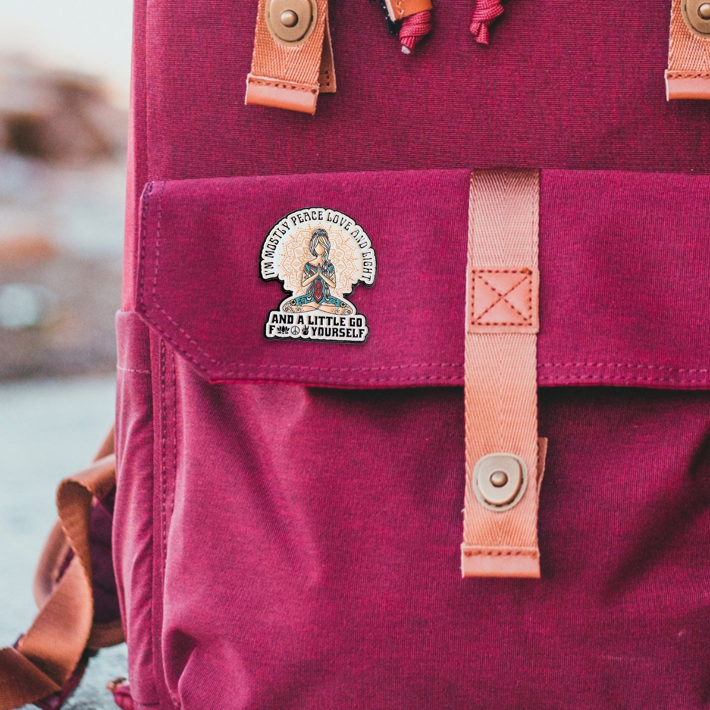 I'm Mostly Peace, Love, and Light | Collectible Pin - Velora