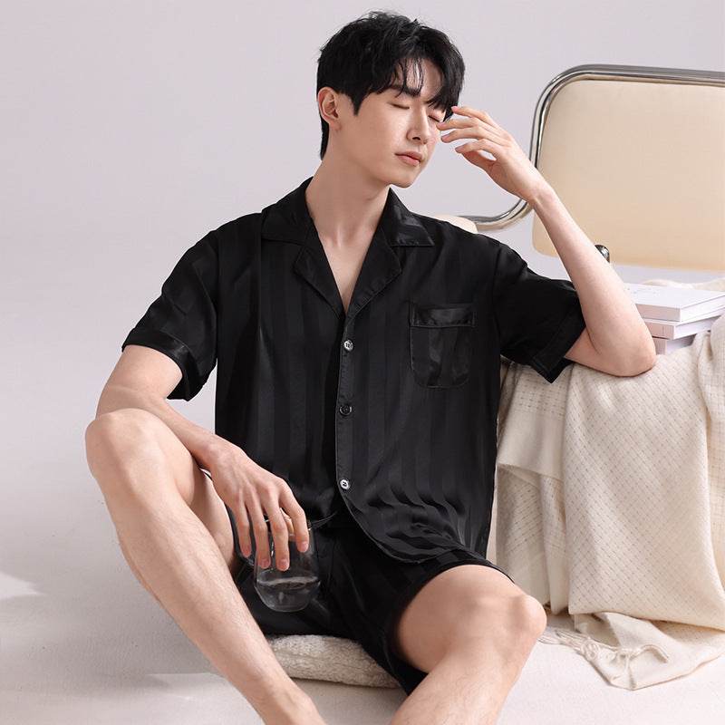 Ice Silk Pajamas Men's Spring And Summer Lightweight Breathable