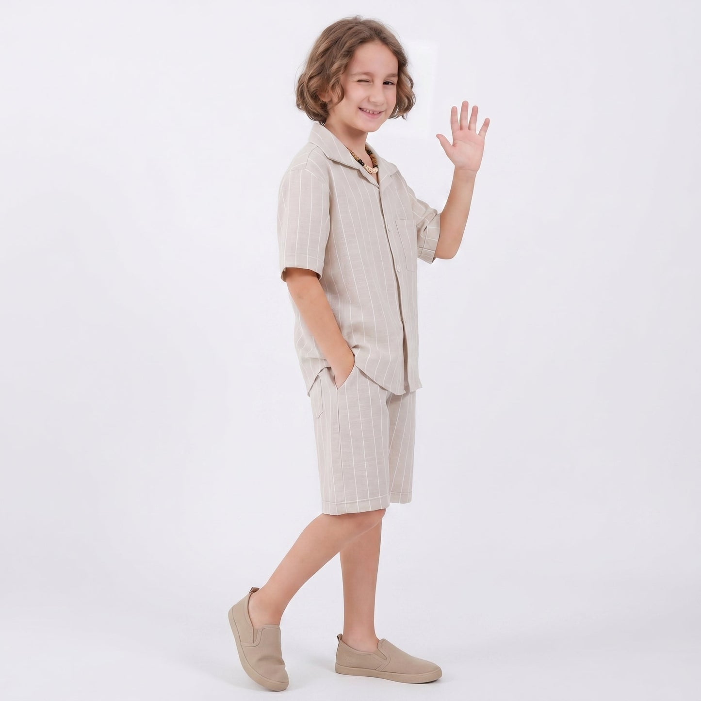 Luca Striped Dressy Shorts Set