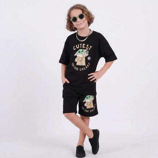 Space Bros Boys Shorts Set